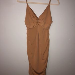 Just Quella Gold Mini Dress